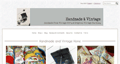 Desktop Screenshot of handmadeandvintage.co.uk